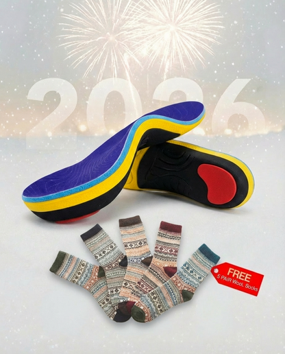 EvoComfort™ Pro-Support Orthotic Insoles (Free Sock)