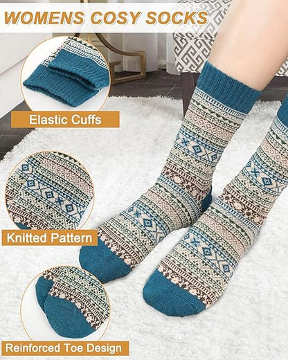 5 pack Thermal Fashion Wool Socks