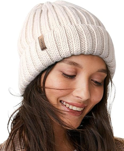 Winter Hats Fleece Lined Beanie Knit