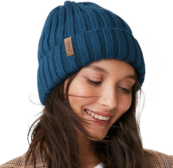 Winter Hats Fleece Lined Beanie Knit