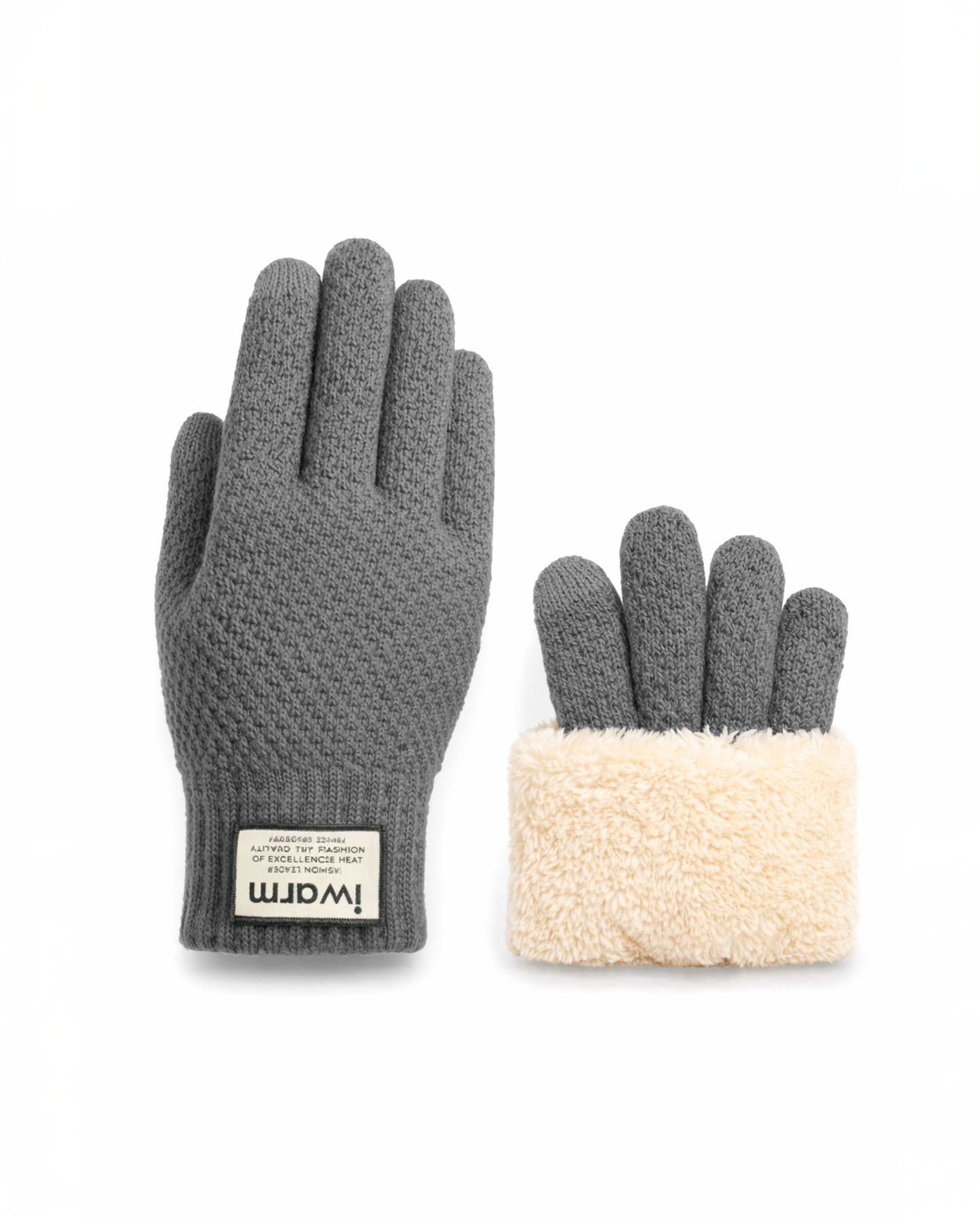 EvoComfort™ Thermal Wool Gloves – Fleece-Lined, Touchscreen Fingers