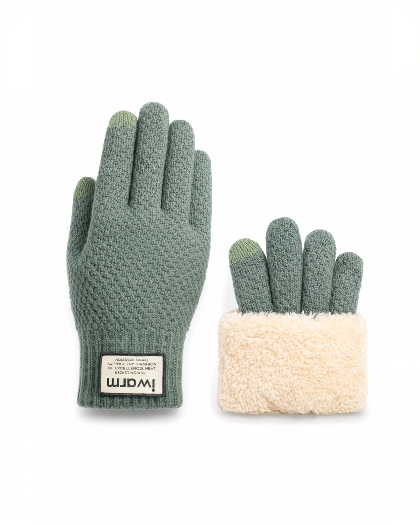 EvoComfort™ Thermal Wool Gloves – Fleece-Lined, Touchscreen Fingers