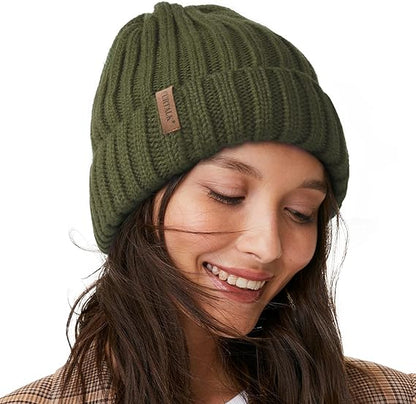 Winter Hats Fleece Lined Beanie Knit