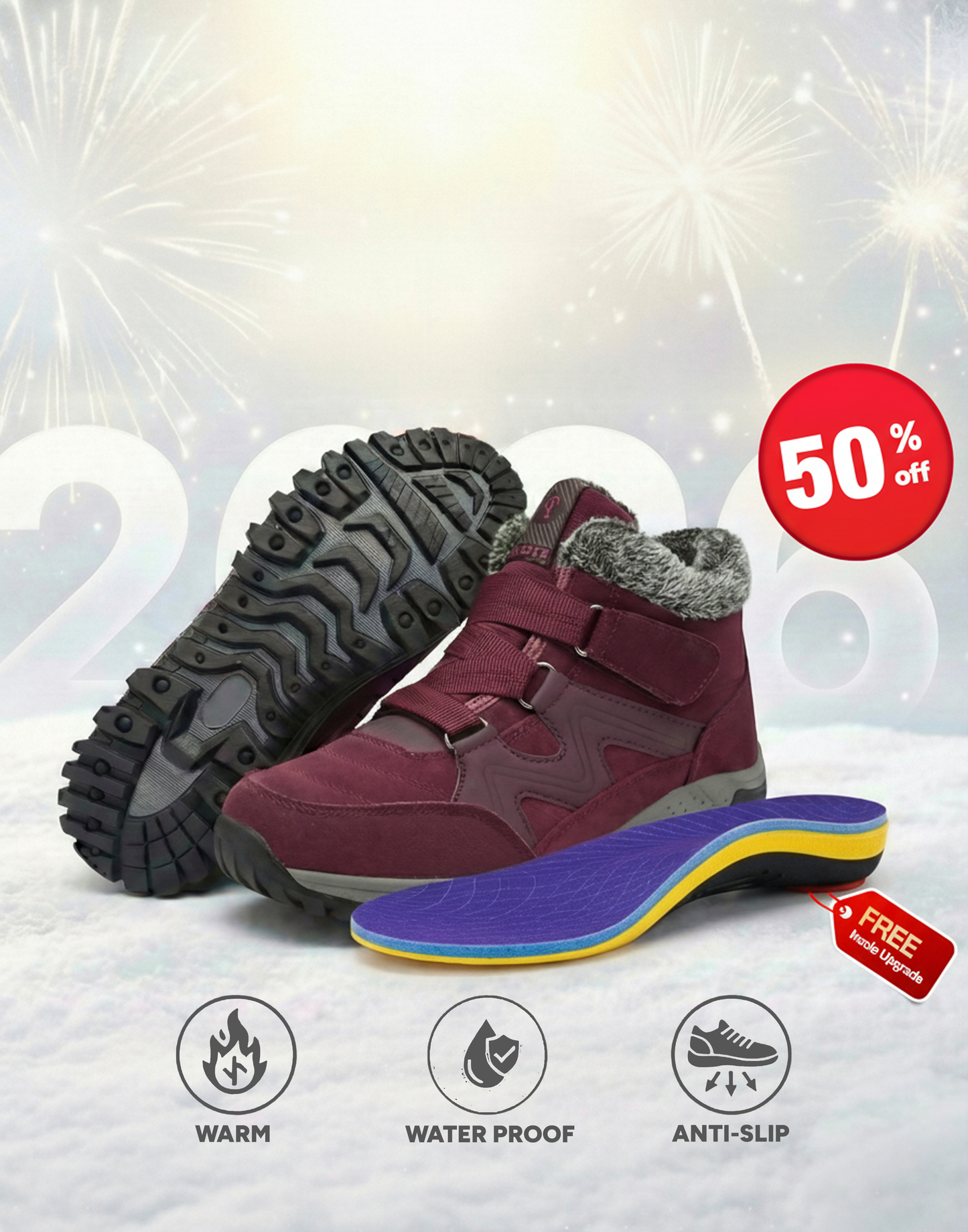 EvoComfort™ Orthopedic Boots Vibram® High-Traction Sole Pro Support