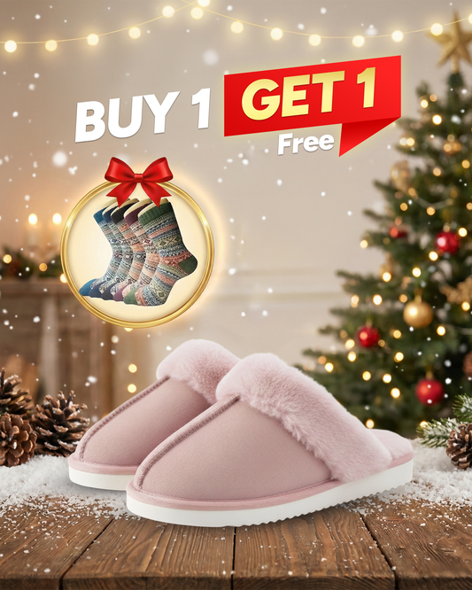 EvoComfort™ CozyFur Winter Slippers (Xmas)