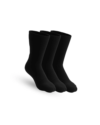 EvoComfort™ Padded Extra-Stretch Crew Socks (3-Pack)