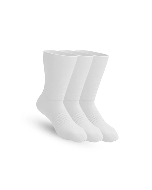 EvoComfort™ Padded Extra-Stretch Crew Socks (3-Pack)