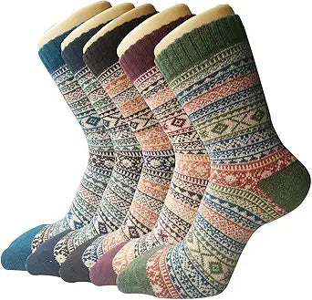 5 Senker Fashion Wool Socks